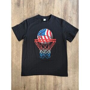 American flag basketball shirt size large